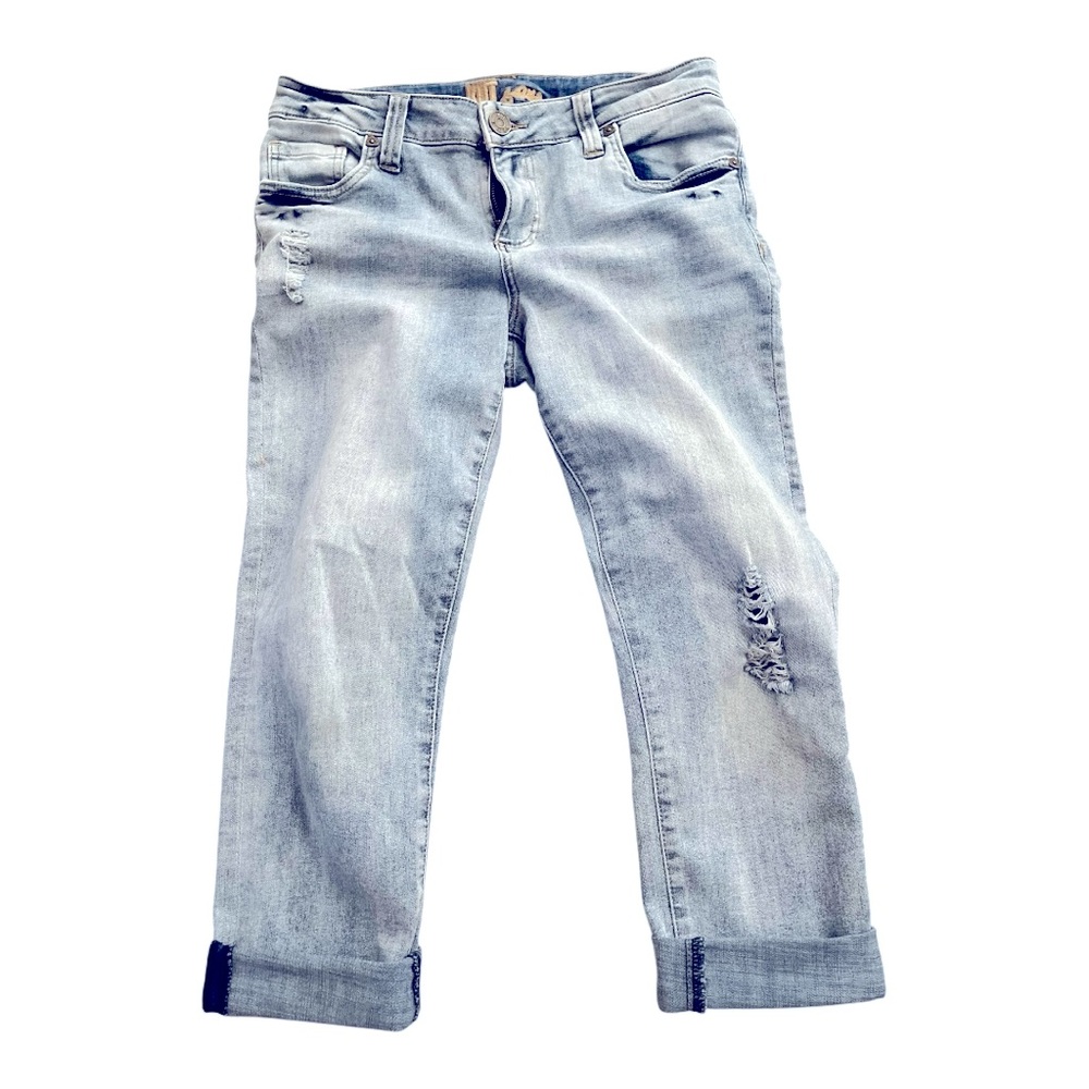 Kut from the Kloth Bardot crop skinny boyfriend jeans 6